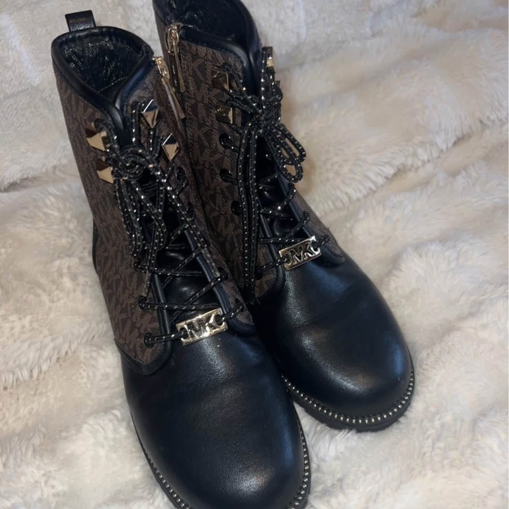 Michael Kors Black and Brown Kids Boots